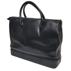 KESSLORD Paris Black leather tote bag